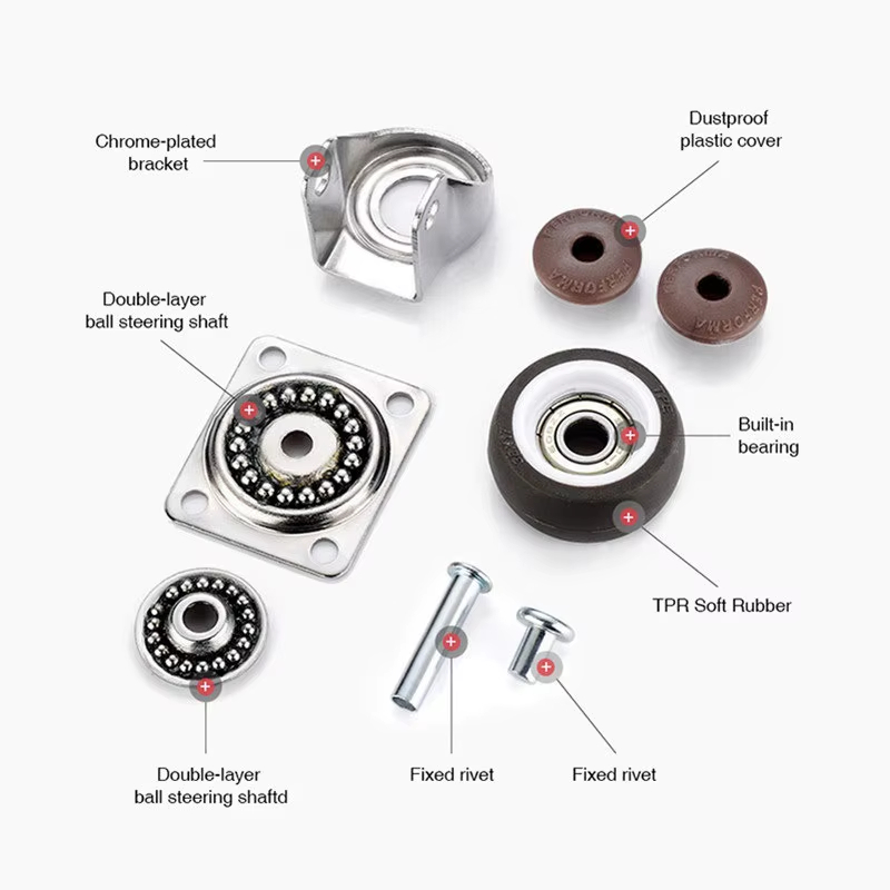 thermoplastic rubber tpe caster wheel